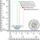 Marquise Art Deco Bridal Wedding Engagement Ring Simulated Cubic Zirconia 925 Sterling Silver