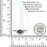 Marquise Art Deco Bridal Wedding Engagement Ring Simulated Cubic Zirconia 925 Sterling Silver