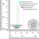 Marquise Art Deco Bridal Wedding Engagement Ring Simulated Cubic Zirconia 925 Sterling Silver