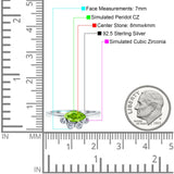 Marquise Art Deco Bridal Wedding Engagement Ring Simulated Cubic Zirconia 925 Sterling Silver