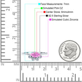 Marquise Art Deco Bridal Wedding Engagement Ring Simulated Cubic Zirconia 925 Sterling Silver