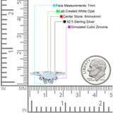 Marquise Art Deco Bridal Wedding Engagement Ring Simulated Cubic Zirconia 925 Sterling Silver