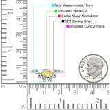 Marquise Art Deco Bridal Wedding Engagement Ring Simulated Cubic Zirconia 925 Sterling Silver