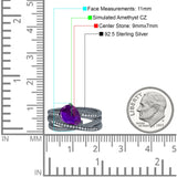 Weave Teardrop Pear Twist Infinity Shank Art Deco Wedding Bridal Piece Ring Simulated Cubic Zirconia 925 Sterling Silver