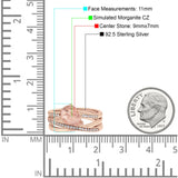 Weave Teardrop Pear Twist Infinity Shank Art Deco Wedding Bridal Piece Ring Simulated Cubic Zirconia 925 Sterling Silver