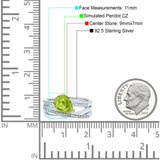 Weave Teardrop Pear Twist Infinity Shank Art Deco Wedding Bridal Piece Ring Simulated Cubic Zirconia 925 Sterling Silver