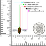 Marquise Art Deco Infinity Wedding Engagement Ring Simulated Cubic Zirconia 925 Sterling Silver