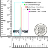 Marquise Art Deco Infinity Wedding Engagement Ring Simulated Cubic Zirconia 925 Sterling Silver