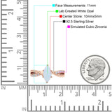 Marquise Art Deco Infinity Wedding Engagement Ring Simulated Cubic Zirconia 925 Sterling Silver