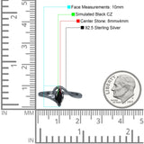 Marquise Art Deco Wave Wedding Engagement Ring Simulated Cubic Zirconia 925 Sterling Silver