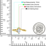 Marquise Art Deco Wave Wedding Engagement Ring Simulated Cubic Zirconia 925 Sterling Silver