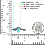 Marquise Art Deco Wave Wedding Engagement Ring Simulated Cubic Zirconia 925 Sterling Silver