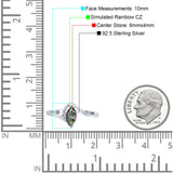 Marquise Art Deco Wave Wedding Engagement Ring Simulated Cubic Zirconia 925 Sterling Silver