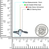 Marquise Art Deco Wave Wedding Engagement Ring Simulated Cubic Zirconia 925 Sterling Silver