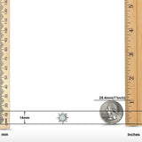 Sun Stud Earrings Lab Created Opal 925 Sterling Silver (14mm)