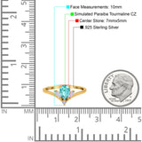 Art Deco Engagement Ring Marquise Simulated Cubic Zirconia 925 Sterling Silver