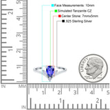 Art Deco Engagement Ring Marquise Simulated Cubic Zirconia 925 Sterling Silver