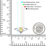 Art Deco Engagement Ring Marquise Simulated Cubic Zirconia 925 Sterling Silver