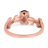 Oval Solitaire Art Deco Wedding Ring Simulated Cubic Zirconia 925 Sterling Silver