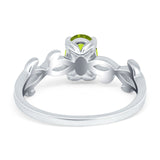 Oval Solitaire Art Deco Wedding Ring Simulated Cubic Zirconia 925 Sterling Silver