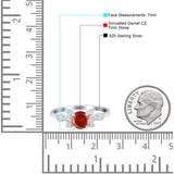 Vintage Style Round Simulated Cubic Zirconia Wedding Ring 925 Sterling Silver