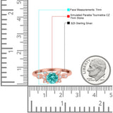 Vintage Style Round Simulated Cubic Zirconia Wedding Ring 925 Sterling Silver