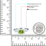Vintage Style Round Simulated Cubic Zirconia Wedding Ring 925 Sterling Silver