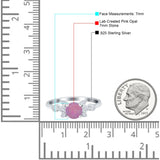 Vintage Style Round Simulated Cubic Zirconia Wedding Ring 925 Sterling Silver