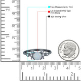 Vintage Style Round Simulated Cubic Zirconia Wedding Ring 925 Sterling Silver
