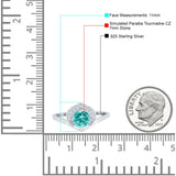 Filigree Engagement Ring Round Simulated Cubic Zirconia 925 Sterling Silver