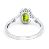 Vintage Style Wedding Ring Round Simulated Cubic Zirconia 925 Sterling Silver