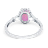 Vintage Style Wedding Ring Round Simulated Cubic Zirconia 925 Sterling Silver