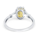 Vintage Style Wedding Ring Round Simulated Cubic Zirconia 925 Sterling Silver