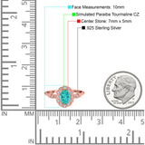 Art Deco Engagement Ring Oval Simulated Cubic Zirconia 925 Sterling Silver