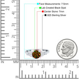 Art Deco Engagement Ring Round Simulated Cubic Zirconia 925 Sterling Silver