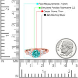 Art Deco Engagement Ring Round Simulated Cubic Zirconia 925 Sterling Silver