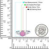 Art Deco Engagement Ring Round Simulated Cubic Zirconia 925 Sterling Silver