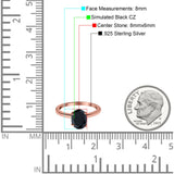 Oval Cut Simulated Cubic Zirconia Cathedral Wedding Ring 925 Sterling Silver Center Stone-(8mmx6mm)