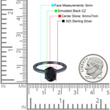 Oval Cut Simulated Cubic Zirconia Cathedral Wedding Ring 925 Sterling Silver Center Stone-(9mmx7mm)