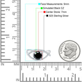 Braided Cable Split Engagement Ring Simulated Cubic Zirconia 925 Sterling Silver