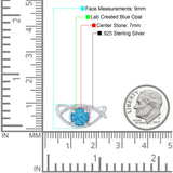 Braided Cable Split Engagement Ring Simulated Cubic Zirconia 925 Sterling Silver