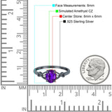 Oval Filigree Infinity Engagement Ring Simulated Cubic Zirconia 925 Sterling Silver