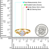 Oval Filigree Infinity Engagement Ring Simulated Cubic Zirconia 925 Sterling Silver