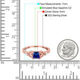 Cushion Celtic Art Deco Engagement Ring Simulated Cubic Zirconia 925 Sterling Silver
