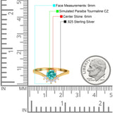 Art Deco V Chevron Engagement Ring Round Simulated Cubic Zirconia 925 Sterling Silver