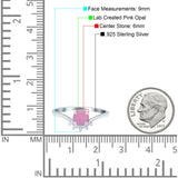 Art Deco V Chevron Engagement Ring Round Simulated Cubic Zirconia 925 Sterling Silver