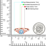 Cushion Cut Celtic Art Deco Wedding Engagement Bridal Ring Round Simulated Cubic Zirconia 925 Sterling Silver