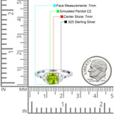 Cushion Cut Celtic Art Deco Wedding Engagement Bridal Ring Round Simulated Cubic Zirconia 925 Sterling Silver