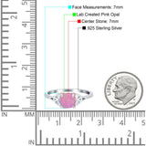 Cushion Cut Celtic Art Deco Wedding Engagement Bridal Ring Round Simulated Cubic Zirconia 925 Sterling Silver