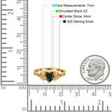 Heart Celtic Wedding Promise Ring Simulated Cubic Zirconia 925 Sterling Silver